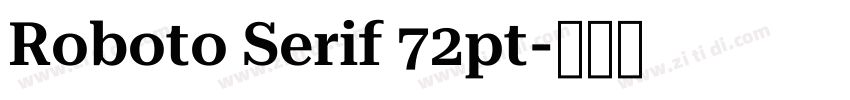 Roboto Serif 72pt字体转换